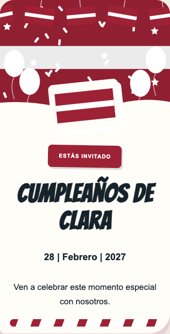 Invitación Letonia