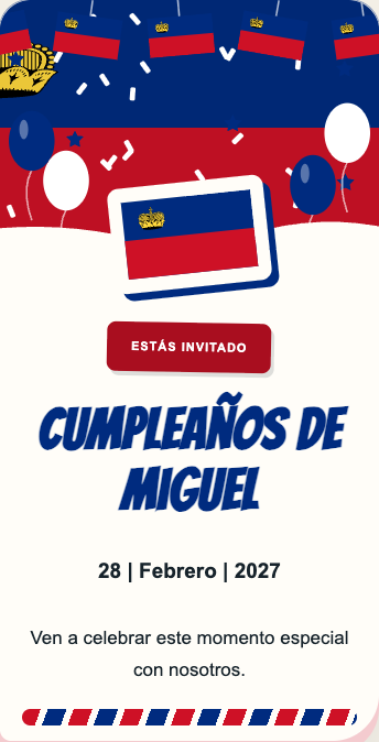 Invitación Liechtenstein