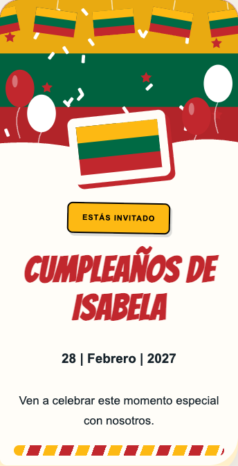 Invitación Lituania