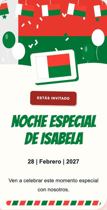Invitación Madagascar