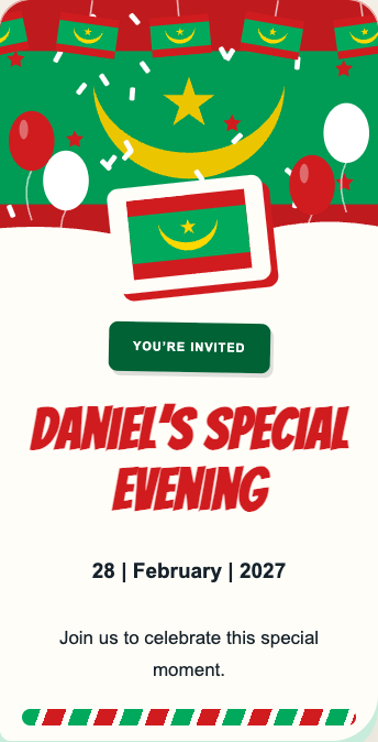 Mauritania Invitation