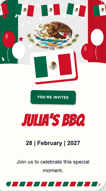 Mexico Invitation