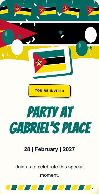 Mozambique Invitation