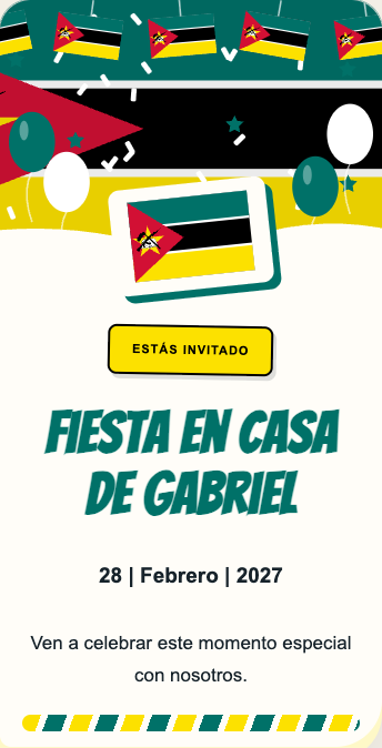 Invitación Mozambique