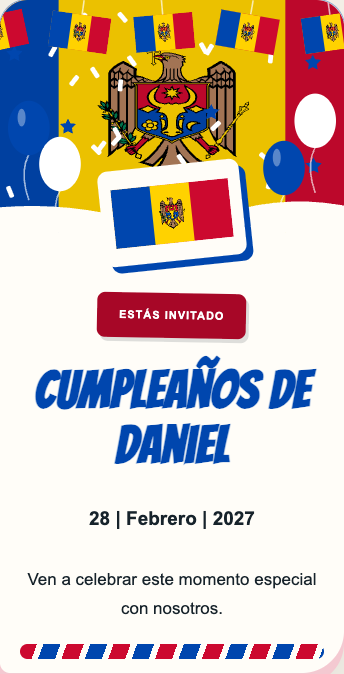 Invitación Moldavia