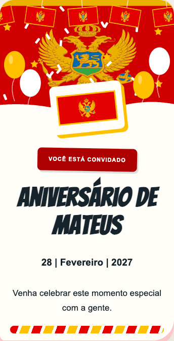 Convite Montenegro