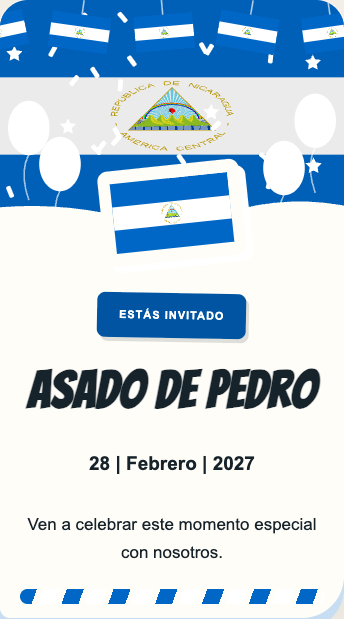 Invitación Nicaragua