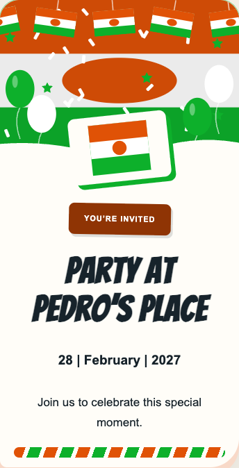 Niger Invitation