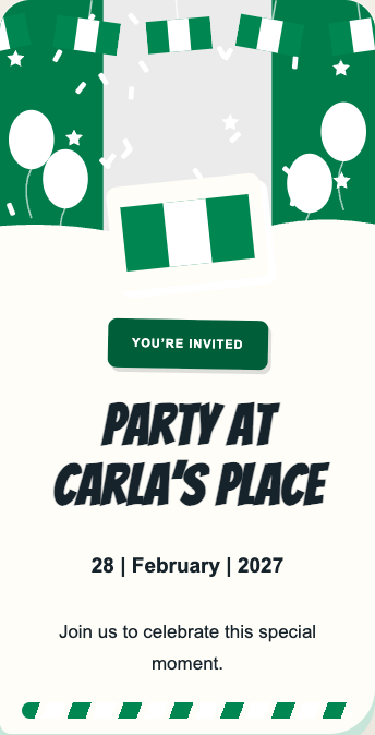 Nigeria Invitation