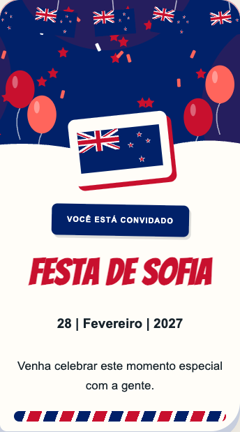Convite Nova Zelândia