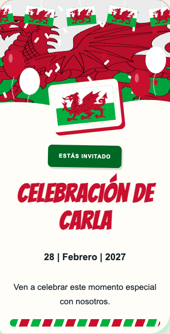Invitación Gales
