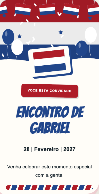 Convite Países Baixos
