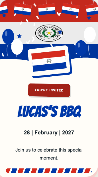 Paraguay Invitation