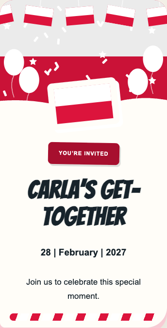 Poland Invitation