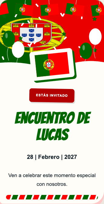 Invitación Portugal