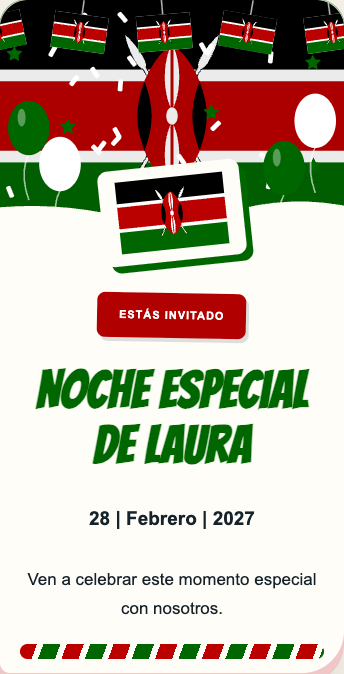 Invitación Kenia