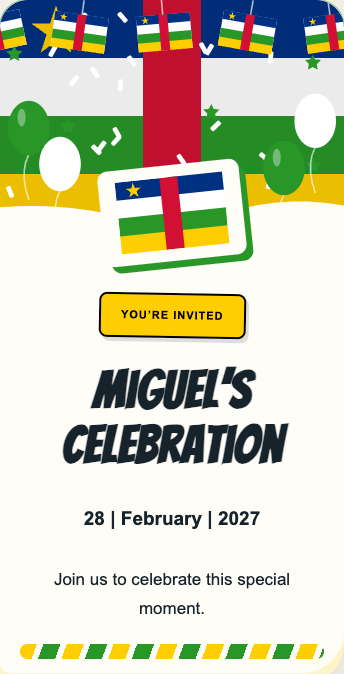 Central African Republic Invitation