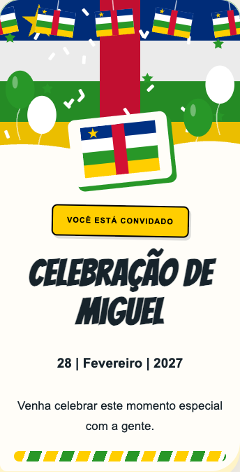 Convite República Centro-Africana