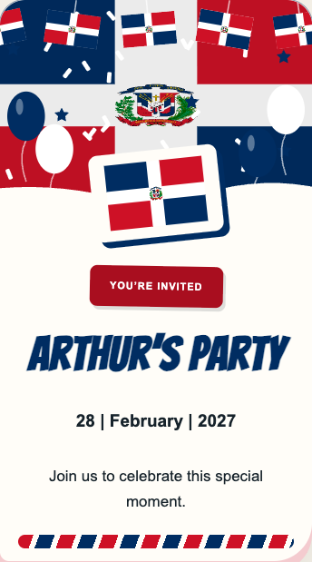 Dominican Republic Invitation