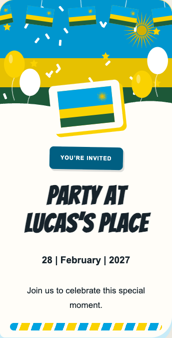 Rwanda Invitation
