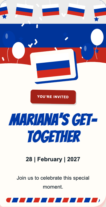 Russia Invitation