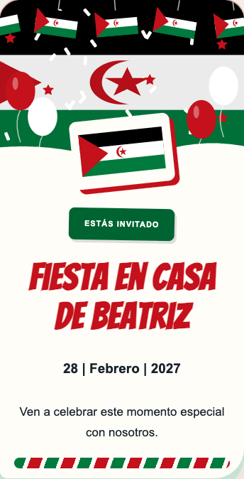 Invitación Sáhara Occidental