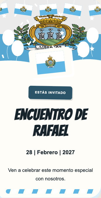 Invitación San Marino