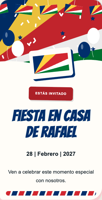 Invitación Seychelles