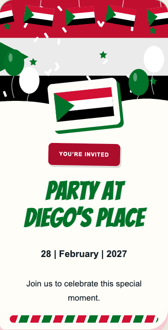 Sudan Invitation