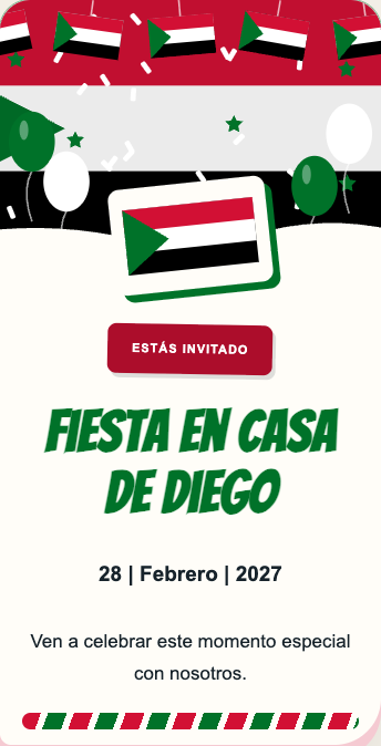 Invitación Sudán