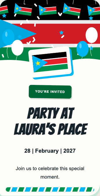 South Sudan Invitation