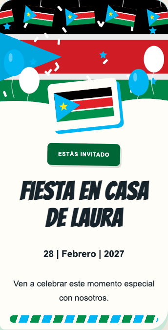 Invitación Sudán del Sur