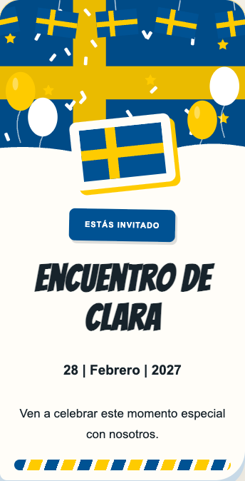 Invitación Suecia