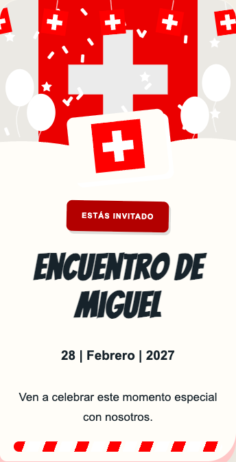Invitación Suiza