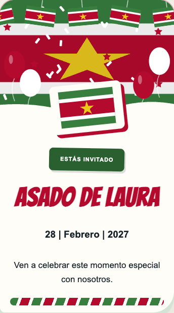 Invitación Surinam
