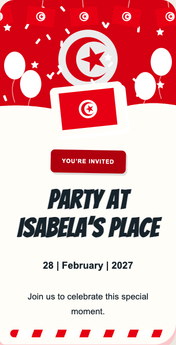 Tunisia Invitation