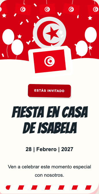 Invitación Túnez