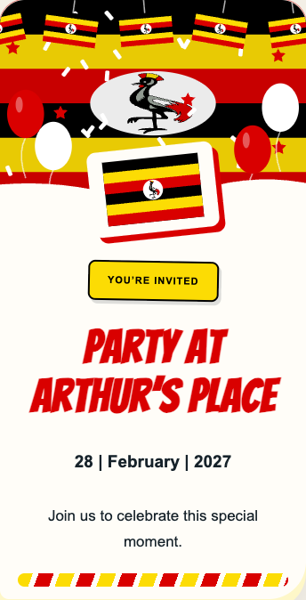Uganda Invitation