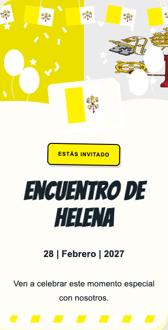 Invitación Ciudad del Vaticano