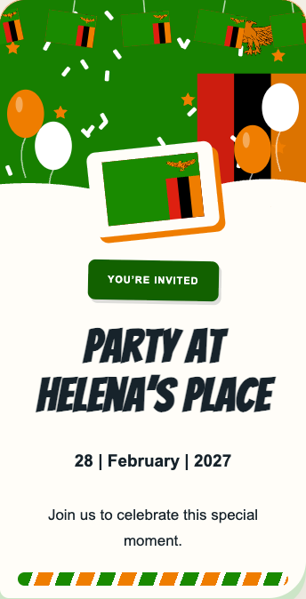 Zambia Invitation