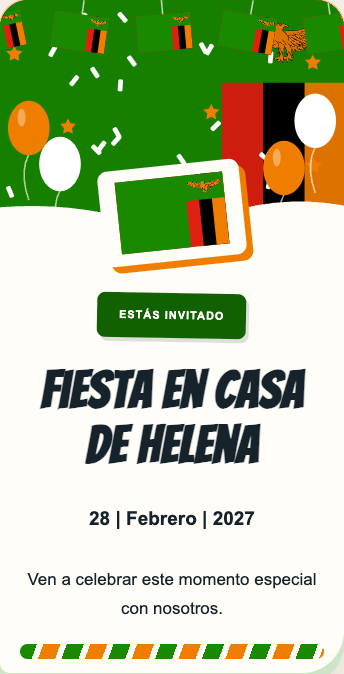 Invitación Zambia