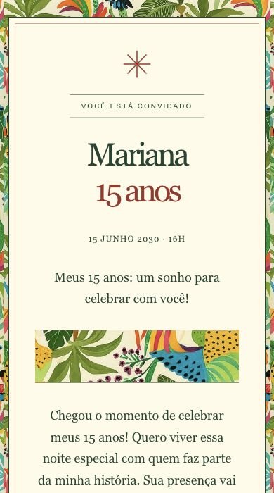 Convite Tropical Brasileiro