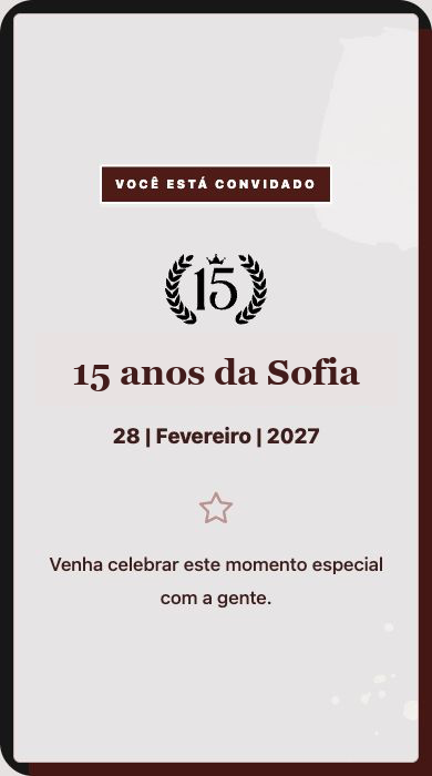 Miniatura do modelo 15 anos