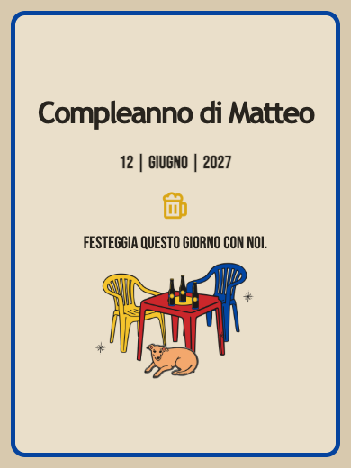 Invito digitale di compleanno: Festa al pub