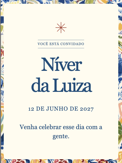 Convite online Brasil em Aquarela