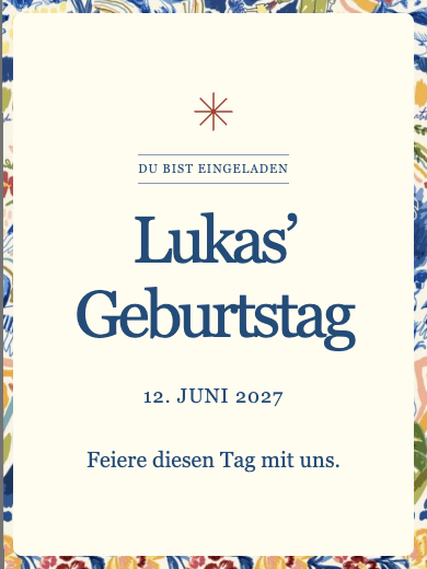 Digitale Einladung zum Hochzeitstag: Brasilien in Aquarell