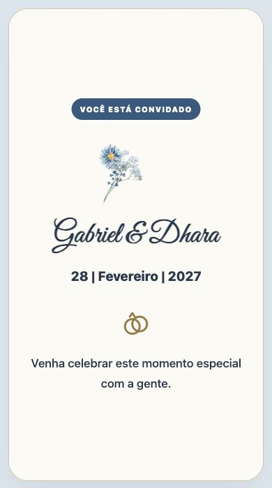 Miniatura do modelo Floral Azul