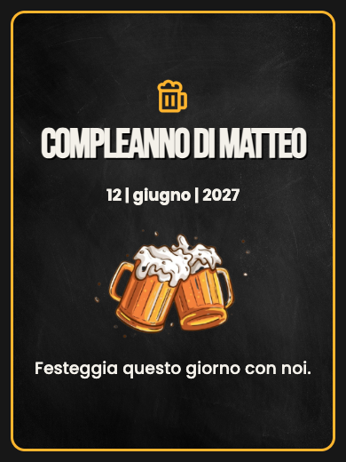 Invito digitale di compleanno: Festa della birra