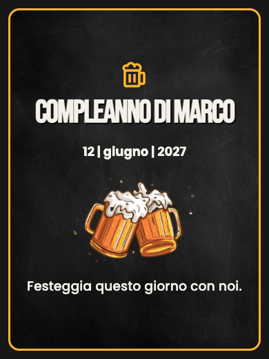 Invito digitale di compleanno: Festa della birra