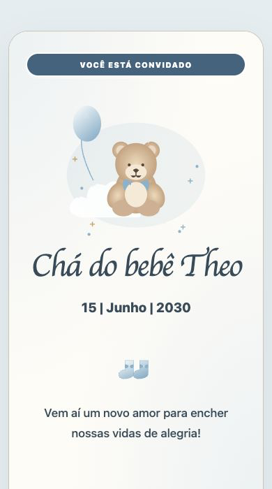 Miniatura do modelo Baby Shower Acuarela Azul